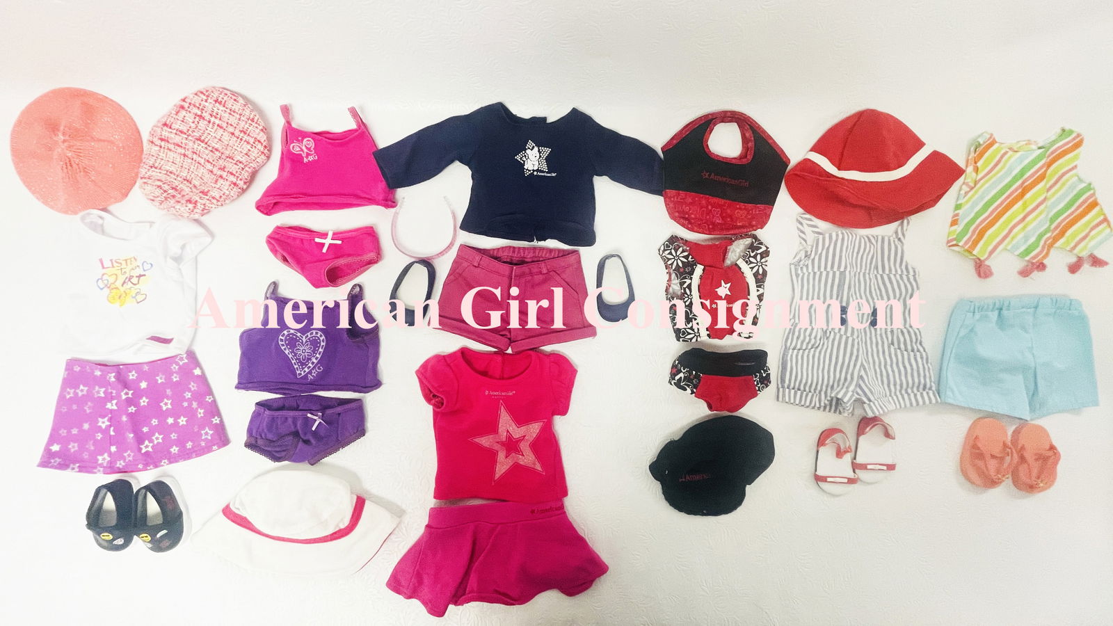 American Girl Doll Logo and Casual Clothes, Shoes and Hats (1 of 8)