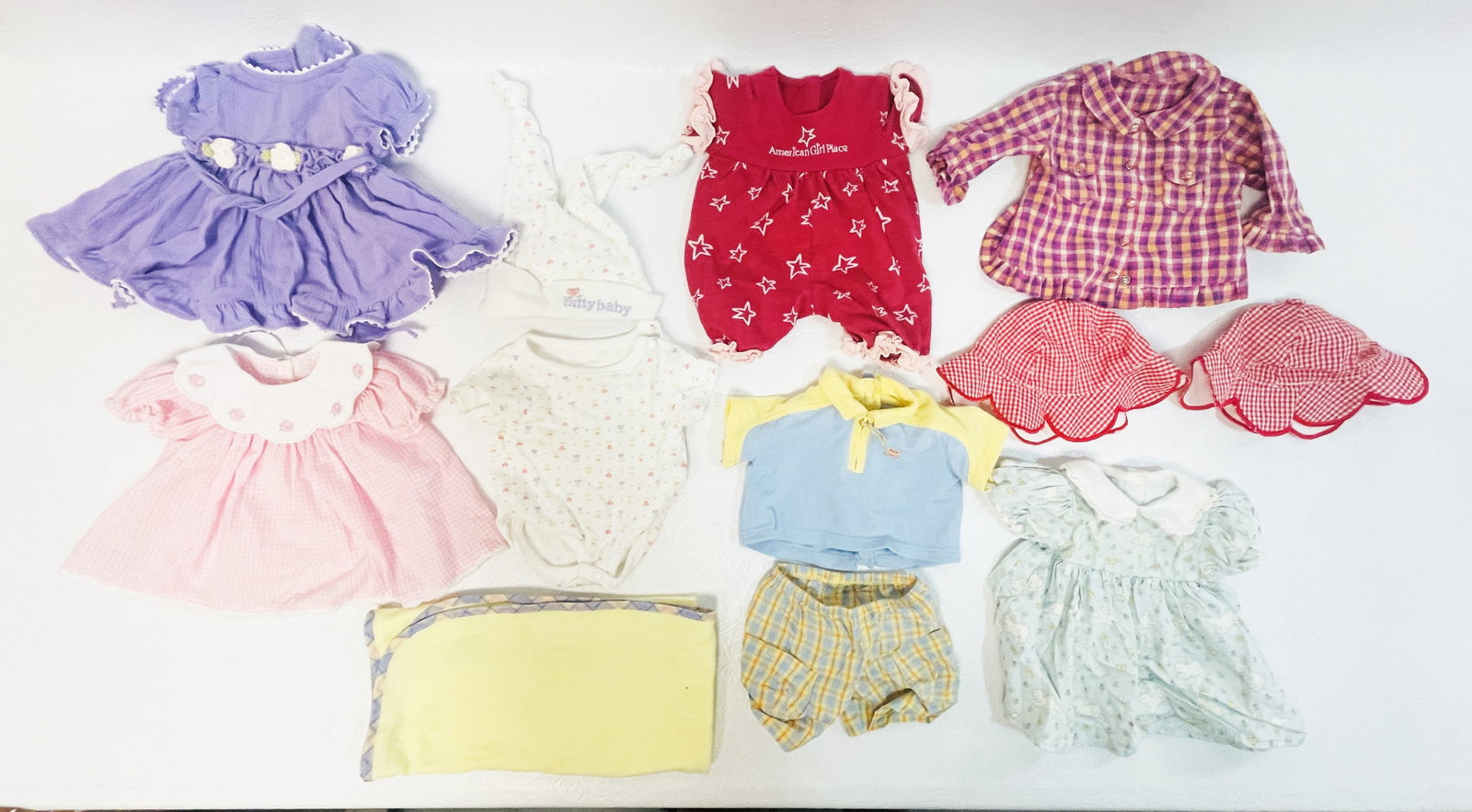 American Girl Doll Bitty Baby Clothes: American Girl Doll Bitty Baby Clothes ------------------ please review all pictures carefully because they are part of the description and show condition issues if any ------------------ please consid