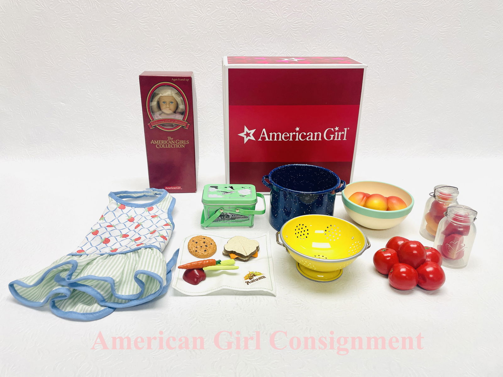 American Girl Kit mini doll, School lunch, Produce and Preserves (1 of 5)