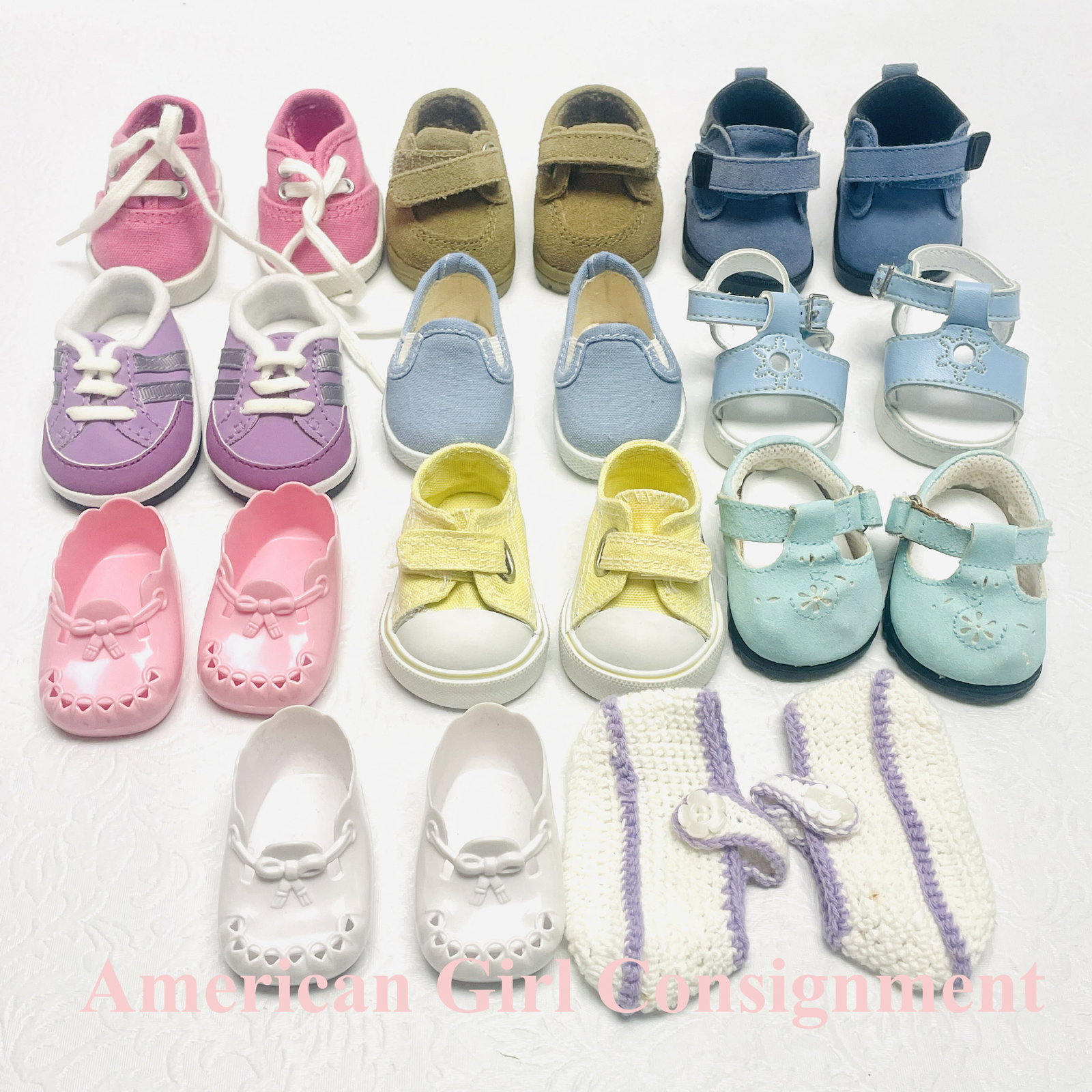 American Girl Doll Bitty Baby Shoes: American Girl Doll Bitty Baby Shoes ------------------ please review all pictures carefully because they are part of the description and show condition issues if any ------------------ please consider