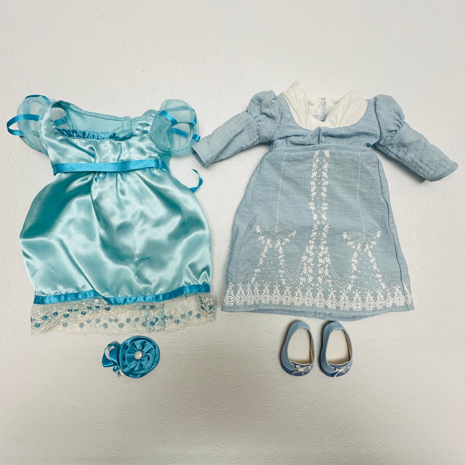 American Girl Doll Caroline Party Gown and Birthday Dress: American Girl Doll Caroline Party Gown and Birthday Dress ------------------ please review all pictures carefully because they are part of the description and show condition issues if any ------------