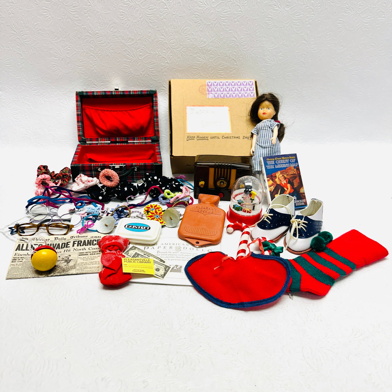 American Girl Doll Molly Red Cross nurse doll and Christmas Box (1 of 2)