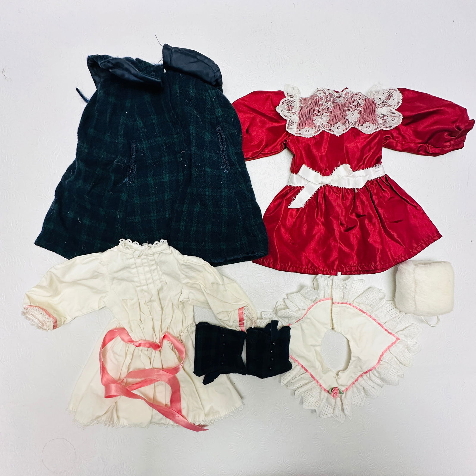 American Girl Doll Samantha Holiday Dress and Plaid Cape (1 of 9)