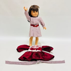 American Girl Historical Doll Samantha with her Christmas Gown
