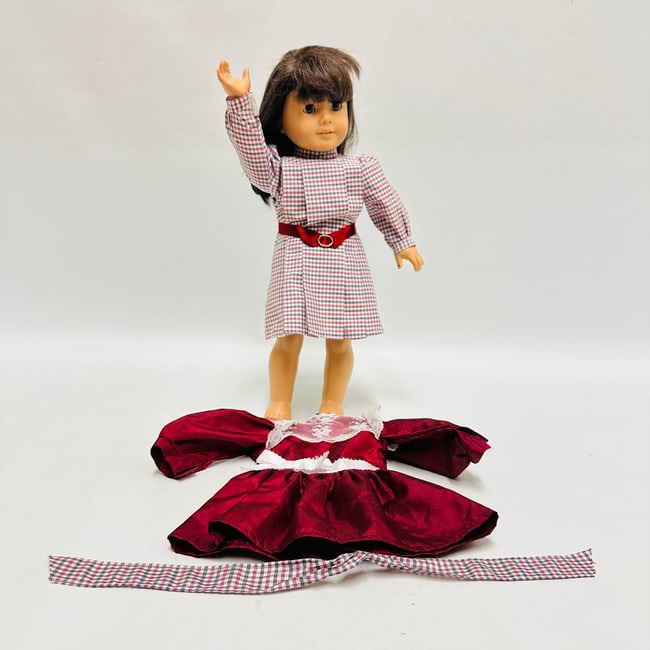 American Girl Historical Doll Samantha with her Christmas Gown