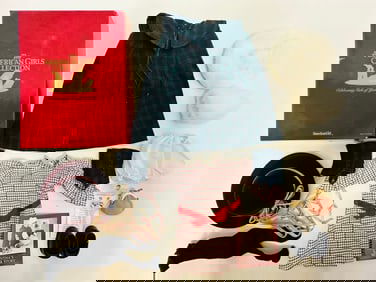 American Girl Doll Samantha Meet Outfit and Plaid Cape