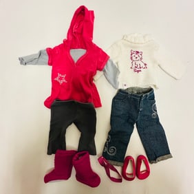 American Girl Doll Truly Me Meet and Coconut Outfits