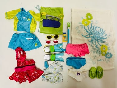 American Girl Doll Truly Me Swimwear Grouping