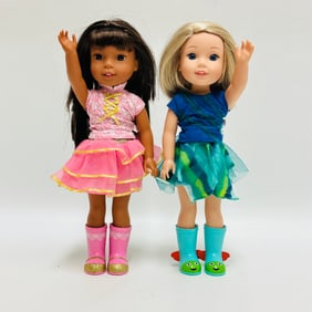 American Girl Doll Wellie Wishers Ashlyn and Camille