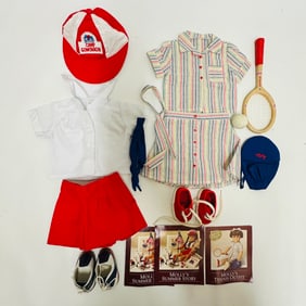 American Girl Doll Molly Camp and Tennis Grouping