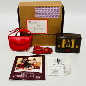 American Girl Doll Molly Christmas Box and Radio
