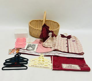 American Girl Doll Pleasant Company Basket, Garment Bag and more