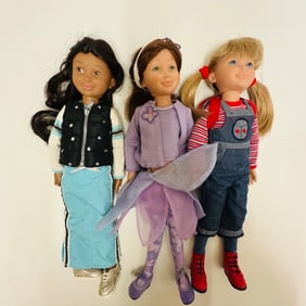 Three American Girl Hopscotch Hill Dolls