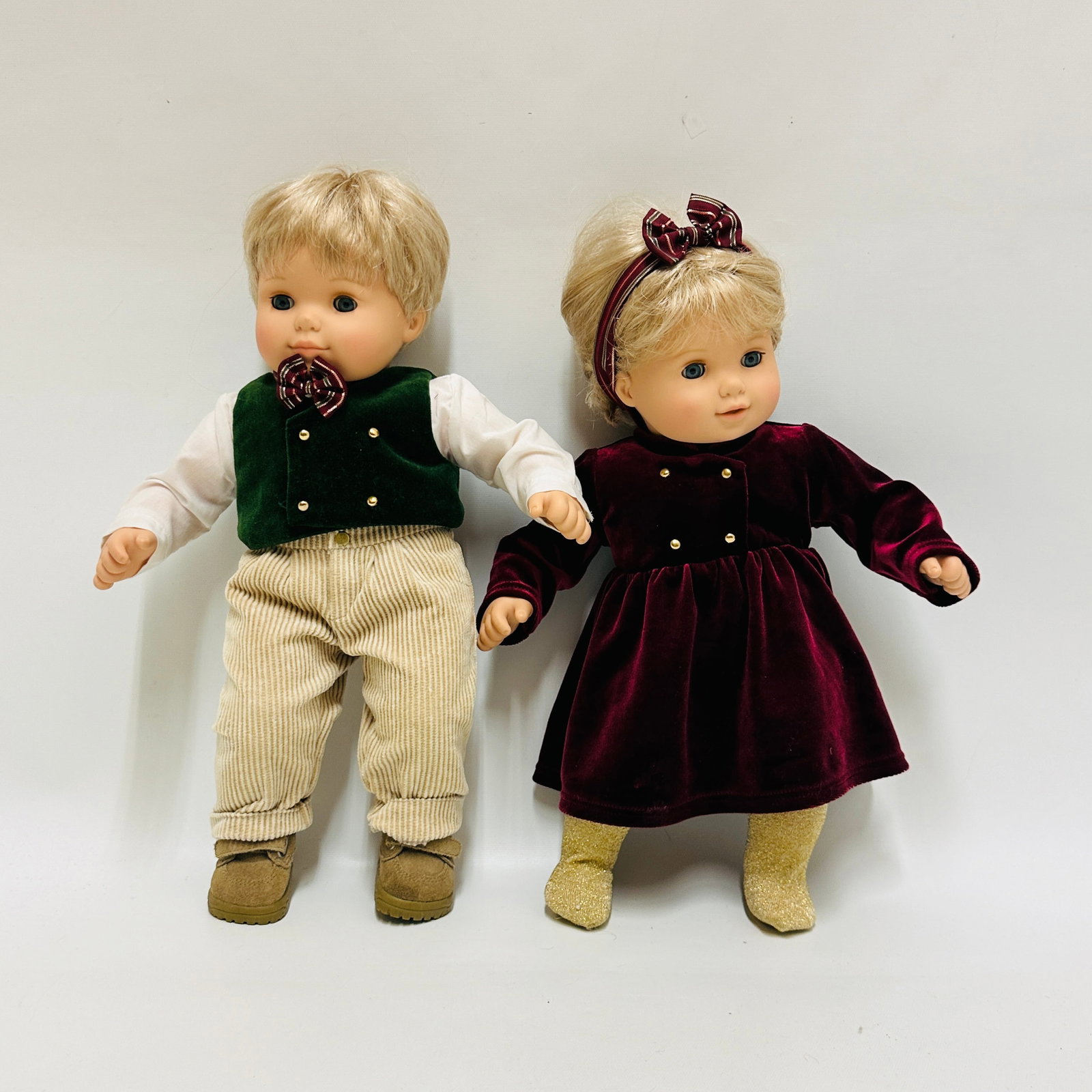 American Girl Doll Blonde Boy Girl Bitty Twins: American Girl Doll Blonde Boy Girl Bitty Twins ------------------ please review all pictures carefully because they are part of the description and show condition issues if any ------------------ plea