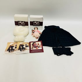 American Girl Doll Samantha Holiday Doll and Plaid Cape