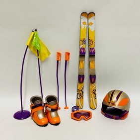 American Girl Doll Nicki Ski Gear Grouping