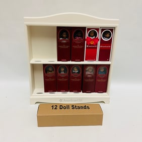 American Girl Doll Mini Dolls, Display Shelf and Doll Stands