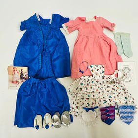 American Girl Doll Felicity Christmas and Spring Gowns
