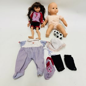American Girl Bitty Baby Doll and Hopscotch Hill Doll