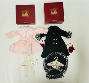 American Girl Doll Nellie Spring Party Dress and Winter Coat