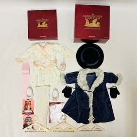 American Girl Doll Samantha Spring Party Dress and Holiday Coat