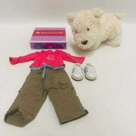 American Girl Doll Truly Me Outfit and Girl-Size Coconut Plush