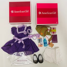 American Girl Doll Emily Dress and Jess Accessories