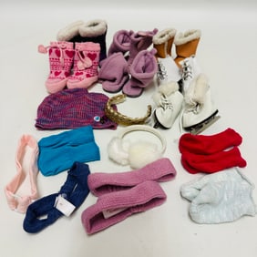 American Girl Truly Me Doll Boots and Accessories Grouping