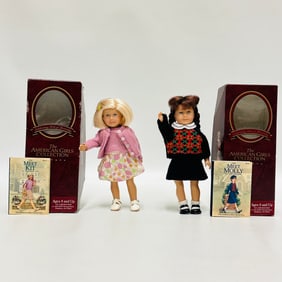 Two American Girl mini Dolls, Kit and Samantha