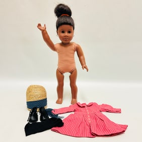 Pleasant Company American Girl Addy Walker Doll with 1986 Dress