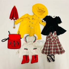 American Girl Doll Molly Raincoat, School Dress and Accessories Collection