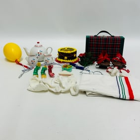 American Girl Doll Molly Plaid Suitcase and Birthday Accessories