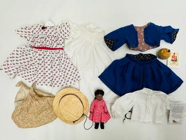 American Girl mini Doll Addy, Summer Dress and School Suit