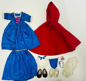 American Girl Doll Felicity Holiday Gown and Cardinal Cape