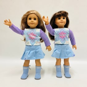 Group of Two American Girl Truly Me Dolls