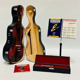 American Girl Doll Cello, Flute and Music Stand