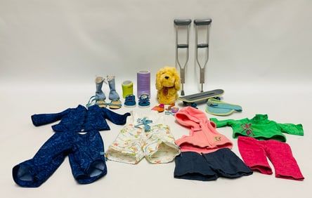 American Girl Doll Truly Me Clothes, Get Well and pet dog