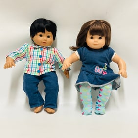 Group of Two American Girl Bitty Baby Twin Dolls