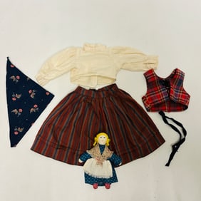 American Girl Doll Kirsten Sari Doll, Swedish Dirndl and Kerchief