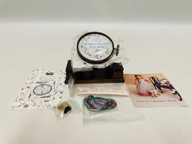 American Girl Doll Felicity Needlework Kit and Frame