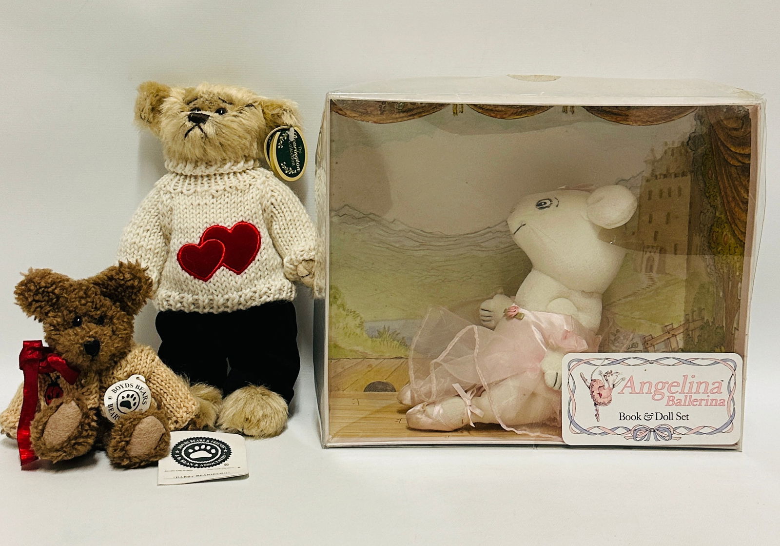 American Girl Doll Angelina Ballerina and two Teddy Bears (1 of 5)