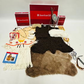 American Girl Doll Kaya Pow-Wow Dress of Today and Bedroll Bedding