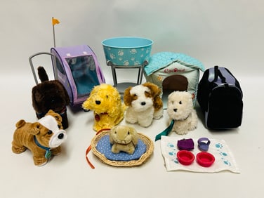 American Girl Doll Truly Me Pets, Pet Bed and Accessories