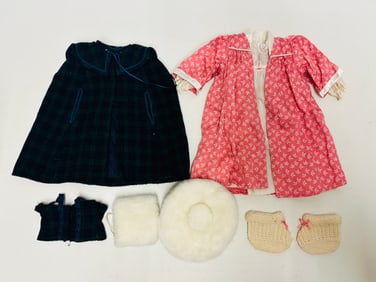 American Girl Doll Samantha Plaid Cape and Robe