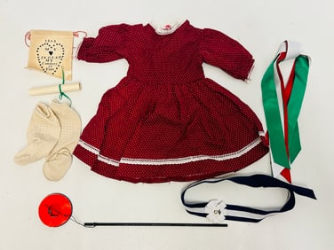 American Girl Doll Addy Patriotic Party Dress