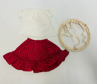 American Girl Doll Addy Undies, hooped skirt