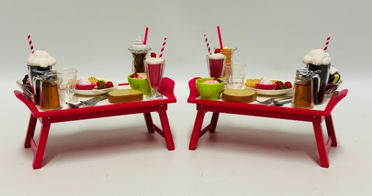 American Girl Doll Food with Trays