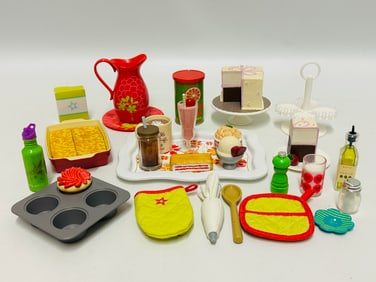 American Girl Doll Food with Baking Accessories