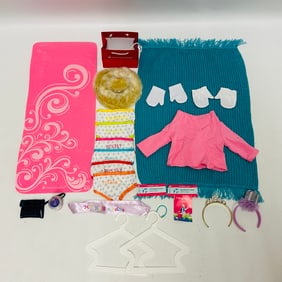 American Girl Doll Blanket, Undergarments and Accessories