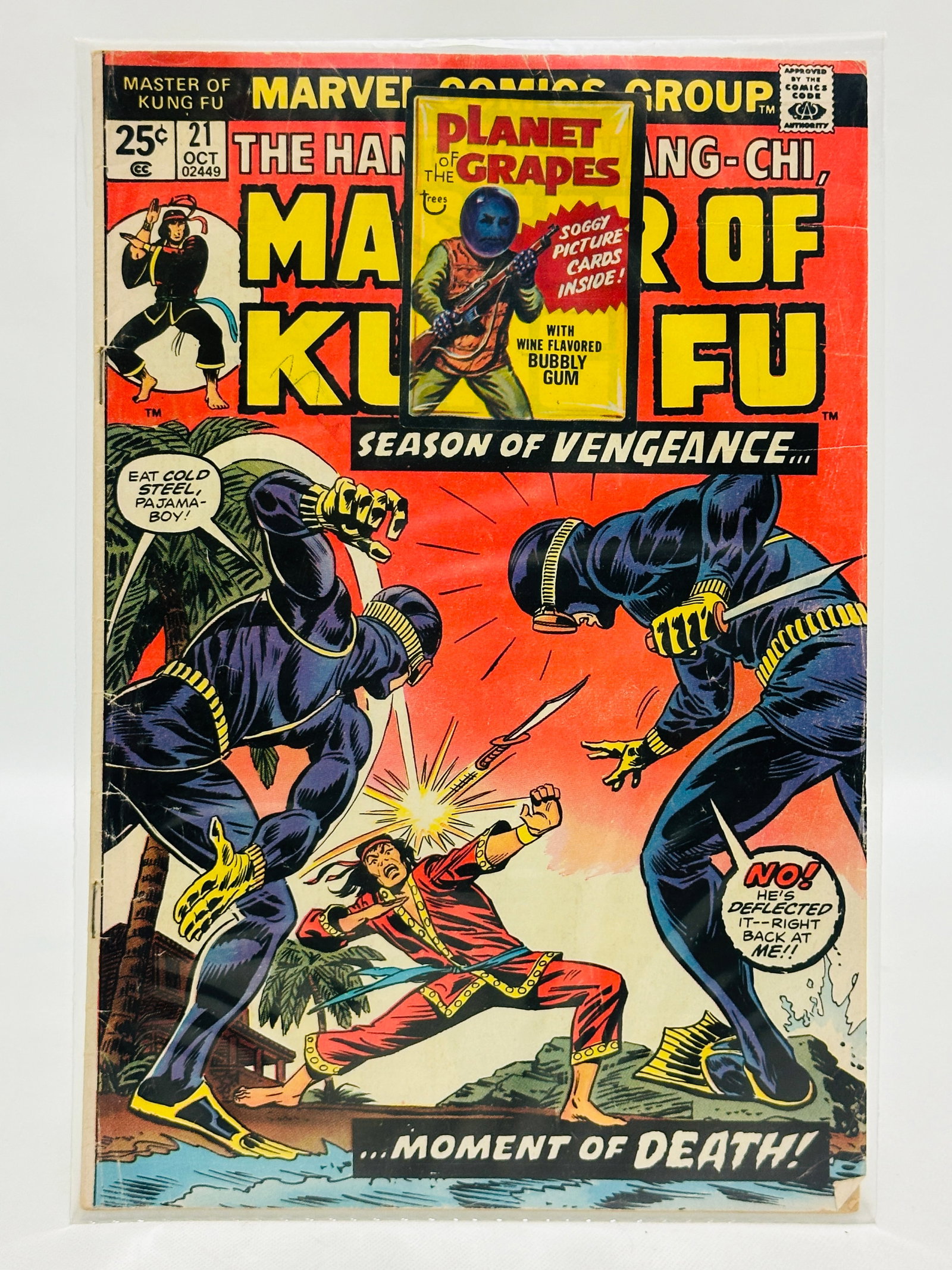 MARVEL #21 MASTER OF KUNG FU Comic Book: MARVEL #21 MASTER OF KUNG FU Comic Book ------------------ please review all pictures carefully because they are part of the description and show condition issues if any ------------------ please cons